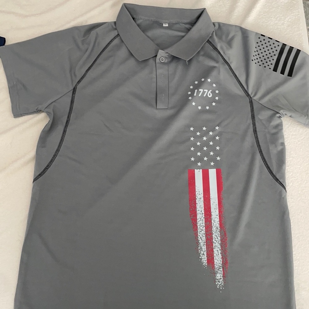 BUNDLE - Set of two men’s 1776 polo shirts, new without tags